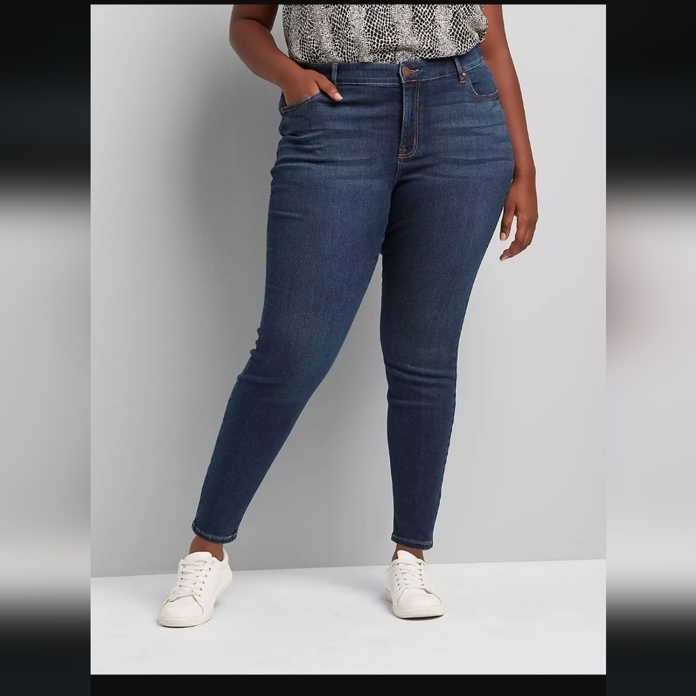 Lane Bryant Tighter Tummy Technology Skinny Jeans Size 26